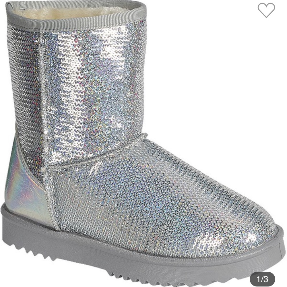 Shimmer Sequin Ugg Like Boots For The Winter Months.